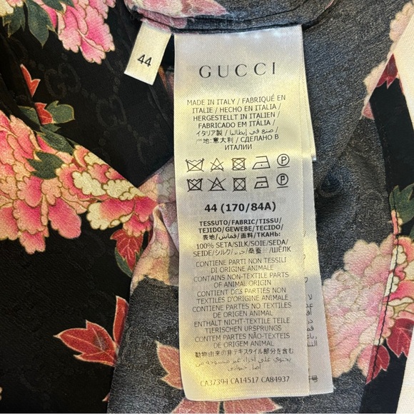 Gucci GG Silk Floral Button Shirt - Picture 5 of 5